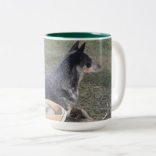Taza Bicolor Heeler azul