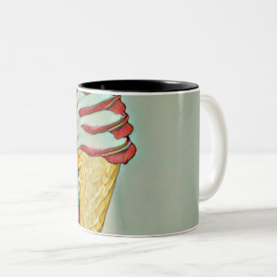 Taza Bicolor Helado de chocolate
