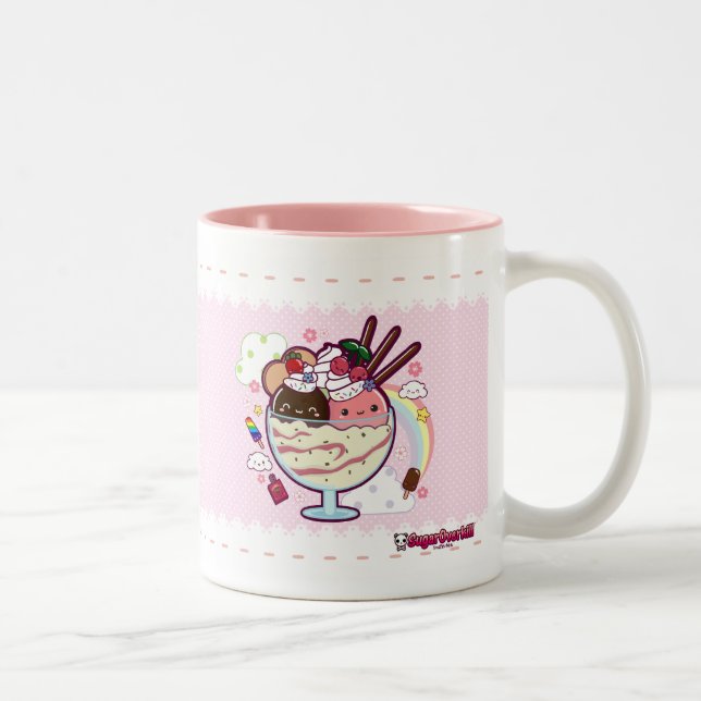 Taza Bicolor Helado de Kawaii (Derecha)