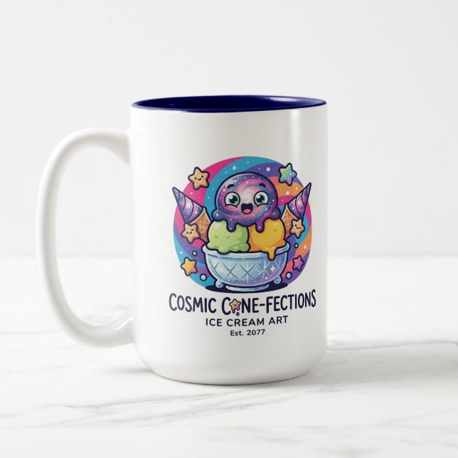 Taza Bicolor helado divertido (Izquierda)