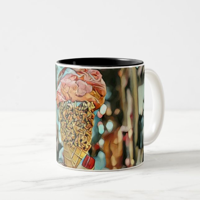 Taza Bicolor Helados rociados (Anverso derecho)