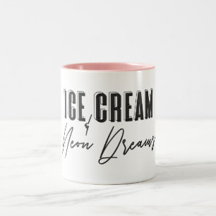 Taza Bicolor Helados y Neon Dreams Mug