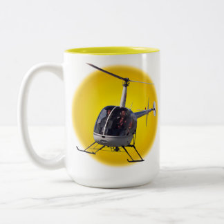 Taza Bicolor Helicopter Coffee Mug Guay Helicopter Cups y Regal