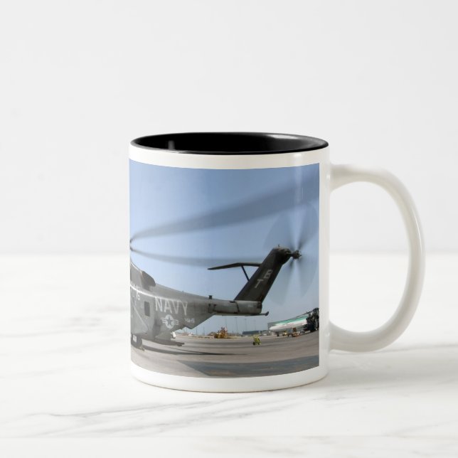 Taza Bicolor Helicóptero MH-53E Sea Dragon (Derecha)