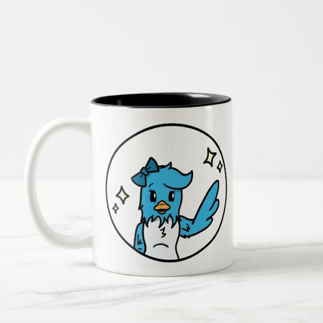 Taza Bicolor Hello Bluebird (Izquierda)