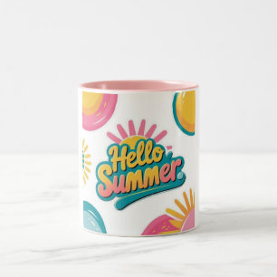 Taza Bicolor Hello Summer Mug