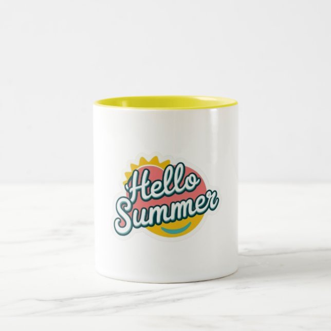 Taza Bicolor Hello Summer Mug (Centro)