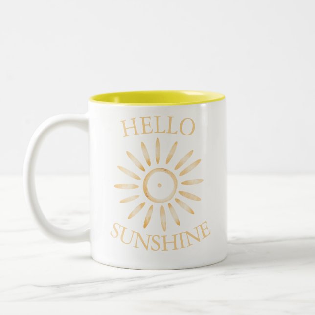 Taza Bicolor HELLO SUNSHINE mug (Izquierda)