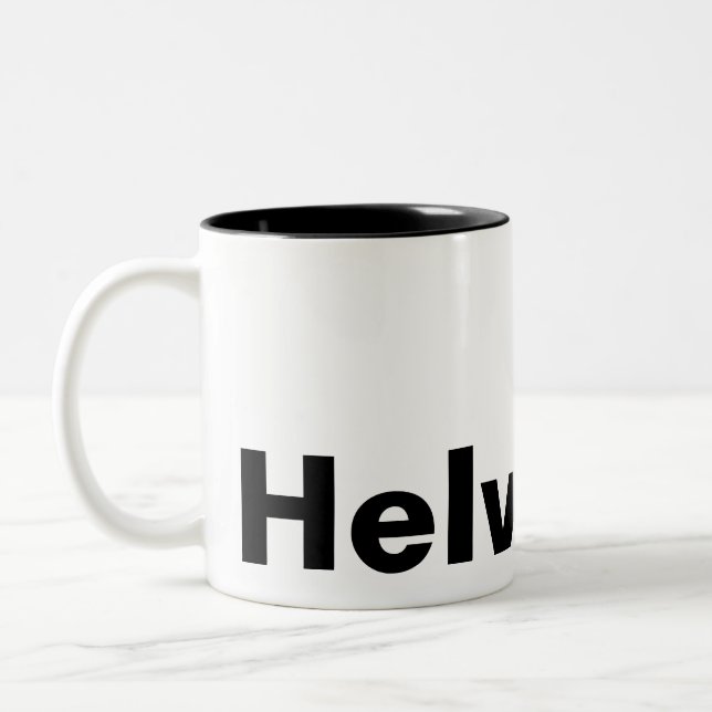 TAZA BICOLOR HELVETICA (Izquierda)