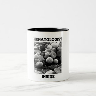Taza Bicolor Hematólogo interno (células sanguíneas)