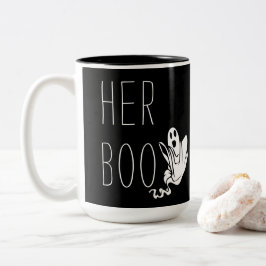 Taza Bicolor HER BOO Halloween Mug
