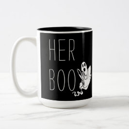 Taza Bicolor HER BOO Halloween Mug