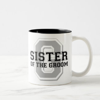 Taza Bicolor Hermana de la alegría del novio