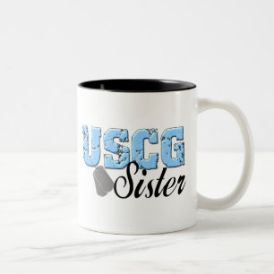Taza Bicolor Hermana de USCG