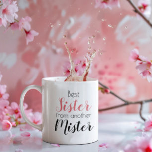 Taza Bicolor Hermana Divertida de Otro Señor Guapo