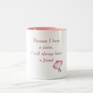 Taza Bicolor Hermana y amiga Mug