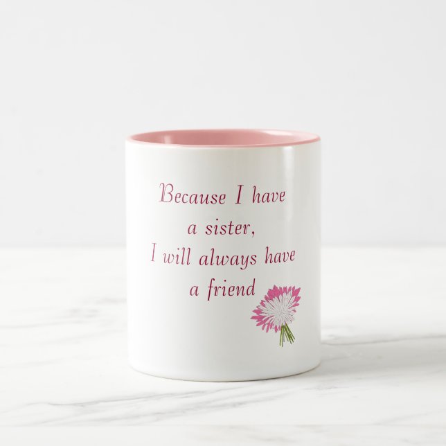 Taza Bicolor Hermana y amiga Mug (Centro)
