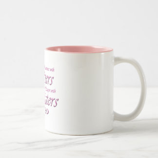 Taza Bicolor Hermanas en rosa