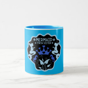 Taza Bicolor Hermanas gemelas de Sirena