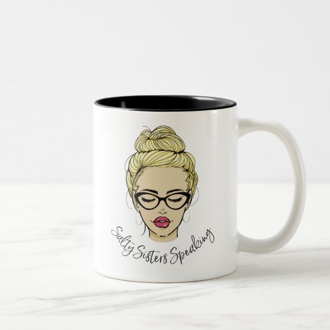 Taza Bicolor Hermanas saladas hablan tazón (Derecha)