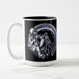 Taza Bicolor Hermandad de los motociclistas