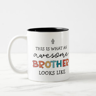 Taza Bicolor Hermano astuto gracioso   Regalo para el mejor her