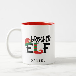 Taza Bicolor Hermano Elf personalizado