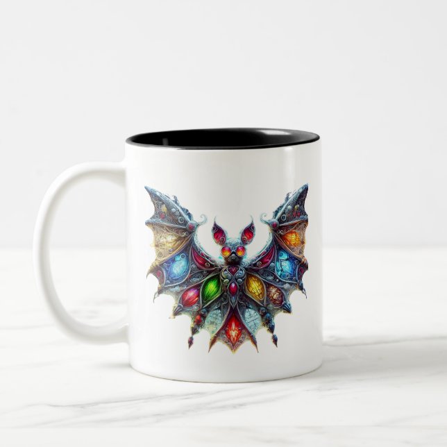 Taza Bicolor Hermosa Bat (Izquierda)