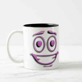 Taza Bicolor Hermosa cara feliz de Personalizado