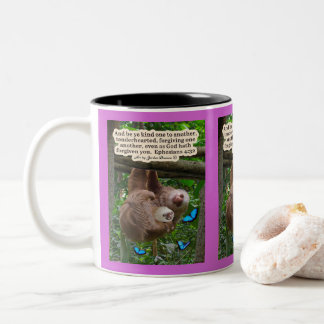Taza Bicolor Hermosa Escritura Eslovaca: Efesios 4:32