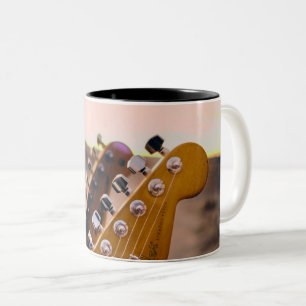 Taza Bicolor Hermosa Guitarra Bass