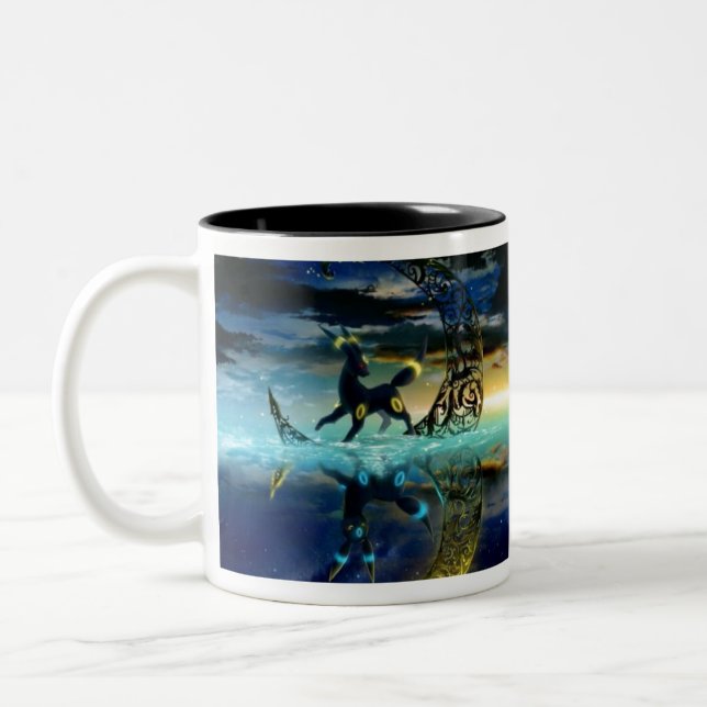 Taza Bicolor Hermosa Umbreon universal (Izquierda)
