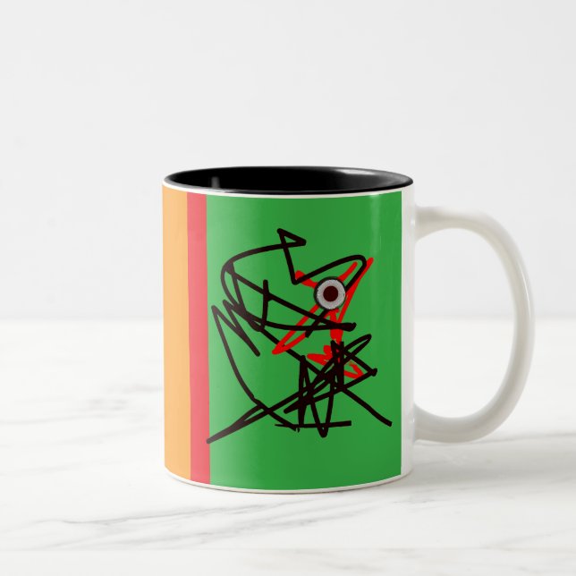 Taza Bicolor ¡Hermoso Abstracto Mug! (Derecha)