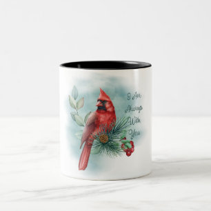 Taza Bicolor Hermoso Cardenal Rojo/Bereavement