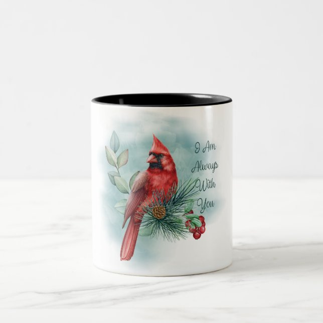 Taza Bicolor Hermoso Cardenal Rojo/Bereavement (Centro)