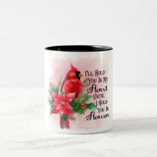 Taza Bicolor Hermoso Cardenal Rojo/Café de dos tonos de duelo