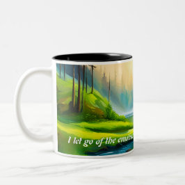 Taza Bicolor Hermoso mantra de cascada