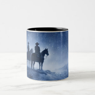 Taza Bicolor Hermoso País Occidental Vaqueros del Suroeste