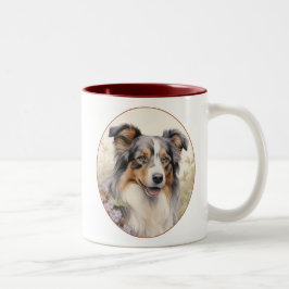 Taza Bicolor Hermoso Pastor Australiano