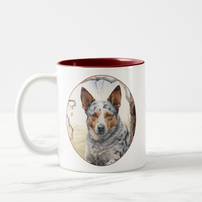 Taza Bicolor Hermoso perro de ganado (Izquierda)