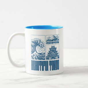 Taza Bicolor Hermoso Tokio – Arte Japonés