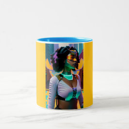 Taza Bicolor Hero Corp - Arte de Ken Gage