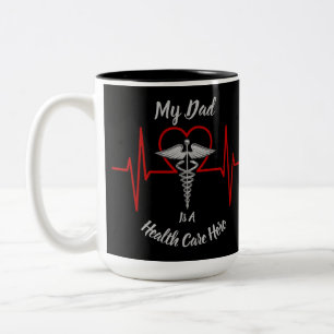 Taza Bicolor Héroe de salud papá