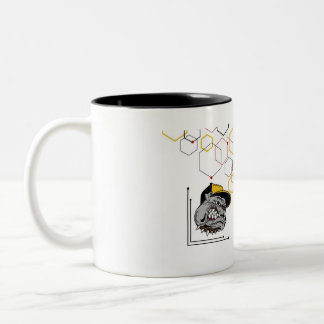 Taza Bicolor Hexagon-Pitti zweifarbige Tasse gespiegelt