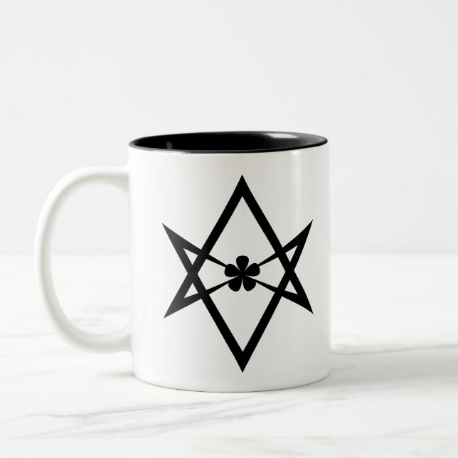Taza Bicolor hexagram unicursal (Izquierda)