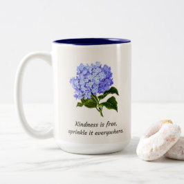 Taza Bicolor Hidrangea azul Sprinkle