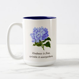 Taza Bicolor Hidrangea azul Sprinkle
