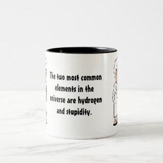 Taza Bicolor Hidrógeno y estupidez