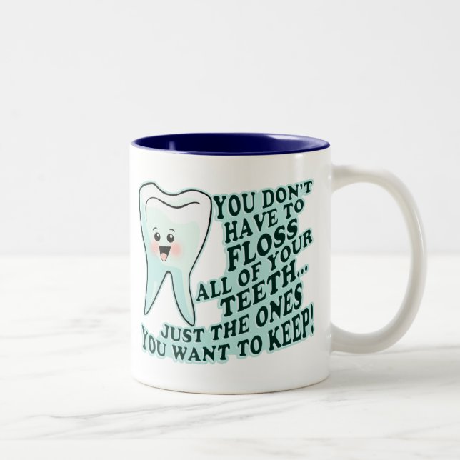 Taza Bicolor Higienista dental del dentista (Derecha)