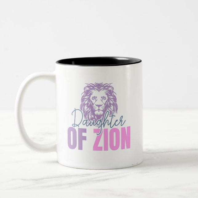 Taza Bicolor Hija de Zion Mugs (Izquierda)
